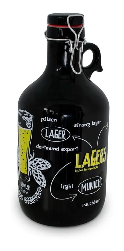 GROWLER-CERAFLAME-PRETO.webp Garrafão/growler 2 Litros (Voguel) - Preto - Imagem 1