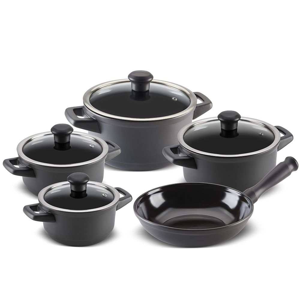 J575444-CONJUNTO-DUO-5-PCS-GRAFITE-1.jpg Jogo De Panelas De Cerâmica Ceraflame Duo 5 Peças - Grafite - Imagem 1