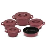 Jogo De Panelas De Cerâmica Ceraflame Duo+ (Smart) 5 peças - Rose Gold