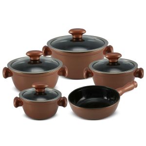J607949-4.jpg Jogo De Panelas De Cerâmica Ceraflame Chef 5 Pcs - Cobre - Imagem 1