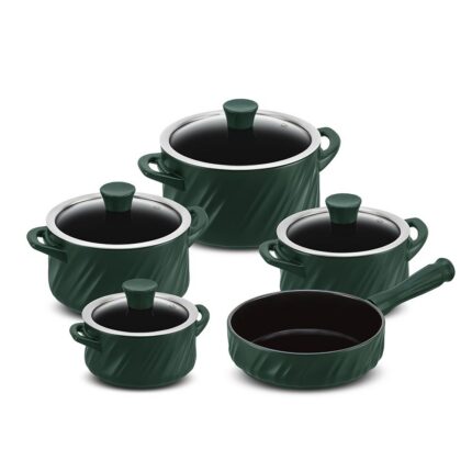 Jogo De Panelas De Cerâmica Ceraflame Twist 5 Pcs - Matte