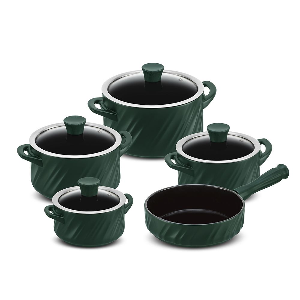 J627343-CONJUNTO-TWIST-5-PCS-MATTE.jpg Jogo De Panelas De Cerâmica Ceraflame Twist 5 Pcs - Matte - Imagem 1