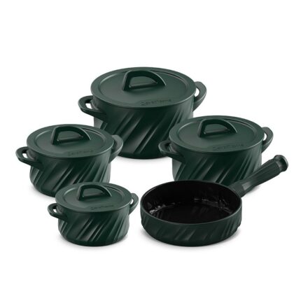 Jogo De Panelas De Cerâmica Ceraflame Twist+ 5 Pcs (indução) - Matte