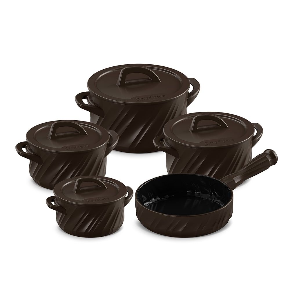 J627585-CONJUNTO-TWIST-5-PCS-CHOCOLATE-min.jpg Jogo De Panelas De Cerâmica Ceraflame Twist+ 5 Pcs (indução) - Chocolate - Imagem 1