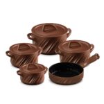 Jogo De Panelas De Cerâmica Ceraflame Twist+ 5 Pcs (indução) - Cobre