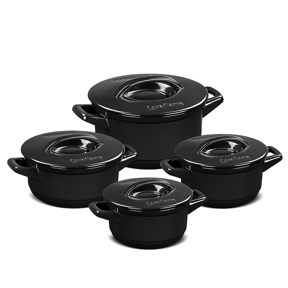 J640181-CONJUNTO-DUO-4-PCS-PRETO.jpg Jogo De Panelas De Cerâmica Ceraflame Duo+ 4 Peças - Preto - Imagem 1