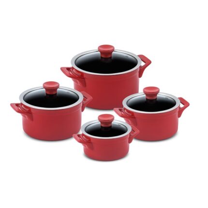 Jogo De Panelas De Cerâmica Ceraflame Clear 4 Peças  - Pomodoro