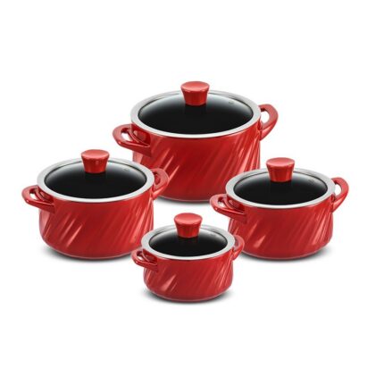 Jogo De Panelas De Cerâmica Ceraflame Twist 4 Peças - Pomodoro