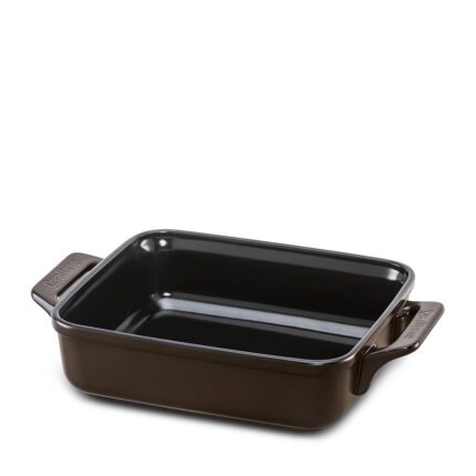 Assadeira Clear Ceraflame Retangular 25x22cm com Alça 2000ml - Chocolate