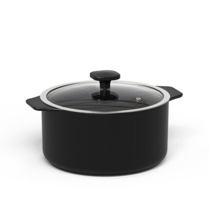 Caçarola de Cerâmica Slim Ceraflame 24cm 4400ml  - Preto