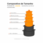 Ceraflame Jogo de Panelas  De Cerâmica Slim 5 Peças - Baunilha - Imagem 4